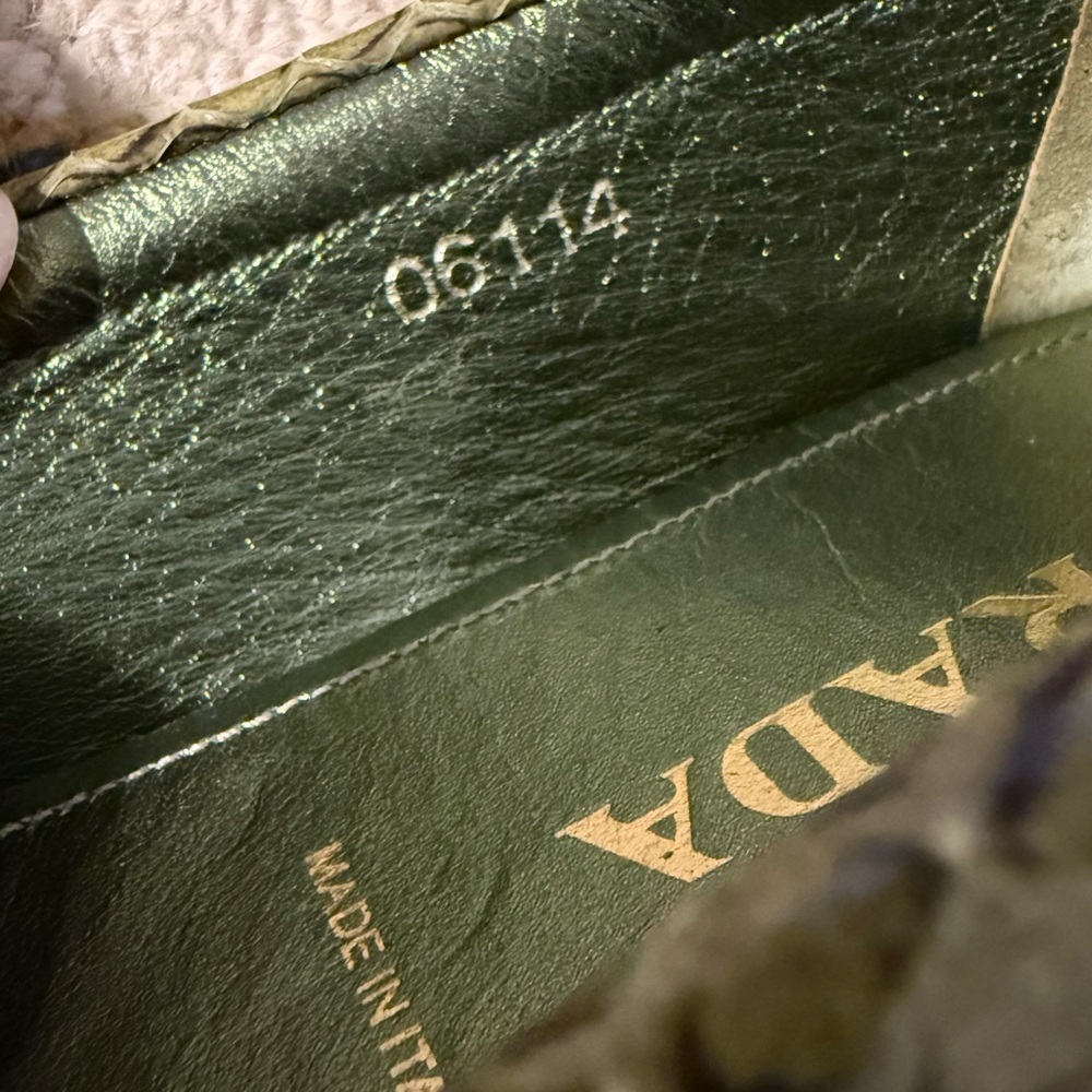 Prada Loafers - Green Snakeskin - Picture 6 of 15